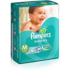 PAMPERS DIAPERS EASY UP PANT(M 2PAD